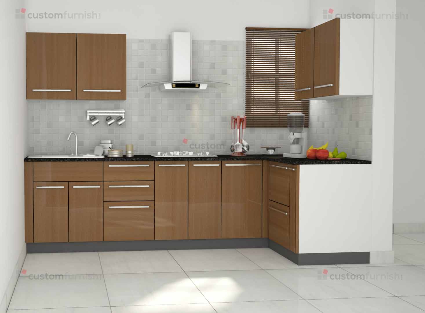 Indian Modular Kitchen Design L Shape